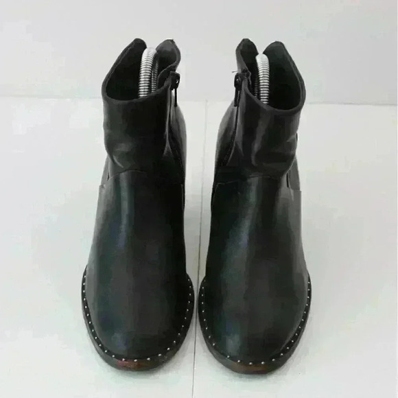 Paul Green Women's Stella Black Leather Ankle Studded Booties Size 4.5 UK 7 US - Picture 2 of 8